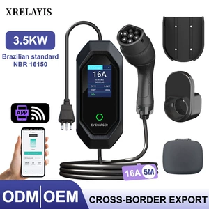 European standard TYPE2 charging station 7KW portable charging gun for Tesla and AITO new energy vehicles
