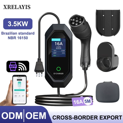 European standard TYPE2 charging station 7KW portable charging gun for Tesla and AITO new energy vehicles