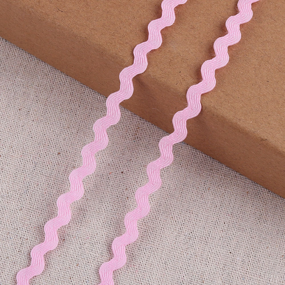 Cinta de polipropileno en S de 5mm, embalaje de regalo, cinta ondulada de color para el hogar, cinta de borde curvo al por mayor