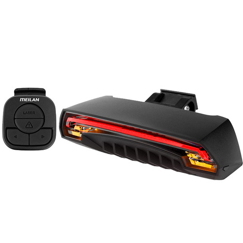 MEILAN MIRAGE X5 Smart Remote Bike Light, Laser Taillight, Turn Signal Light, Mountain LED Warning Light
