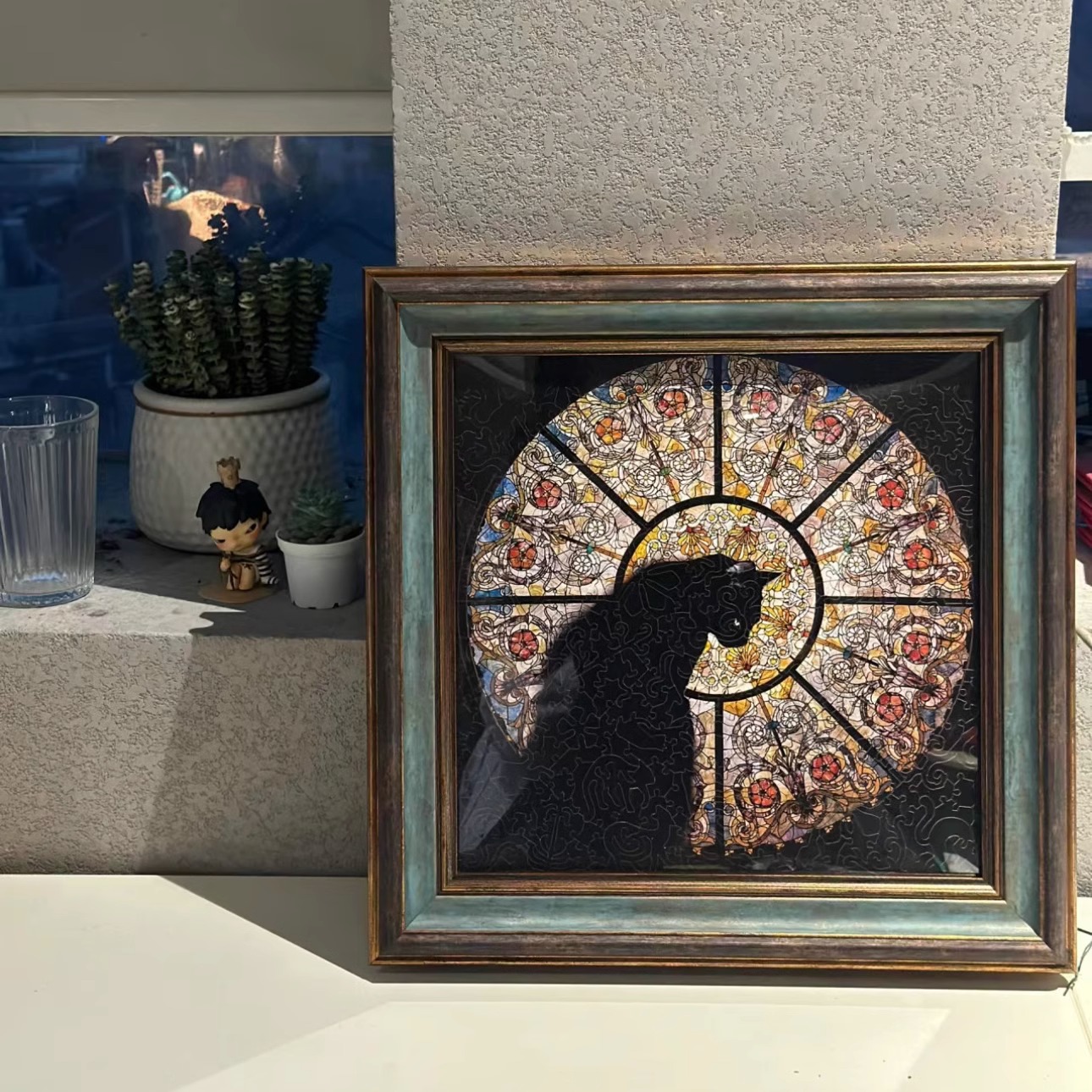 Transfronterizo de alta dificultad de la iglesia de gatos alienígenas rompecabezas catedral de gatos de madera de alta dificultad de la versión de adultos