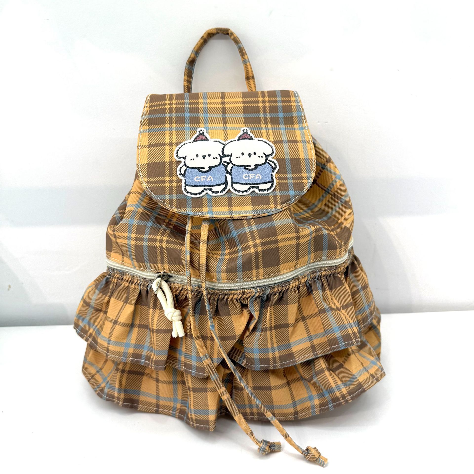 Mochila de dibujos animados para niños, mochila pequeña, 7 - 9 - 11 - 13 años, bolsas de moda para niños y niñas, color caramelo, ligero