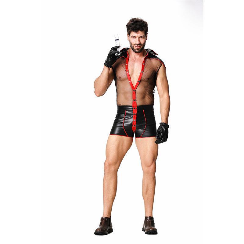 Halloween Demon Male Doctor Men Sexy Bodies Sexy Underwear Game Role Playing Clothing Tight Clothes