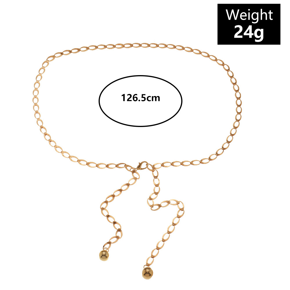 Chain Sequin Pendant Simple Single Layer Waist Chain Wholesale Jewelry Nihaojewelry display picture 2