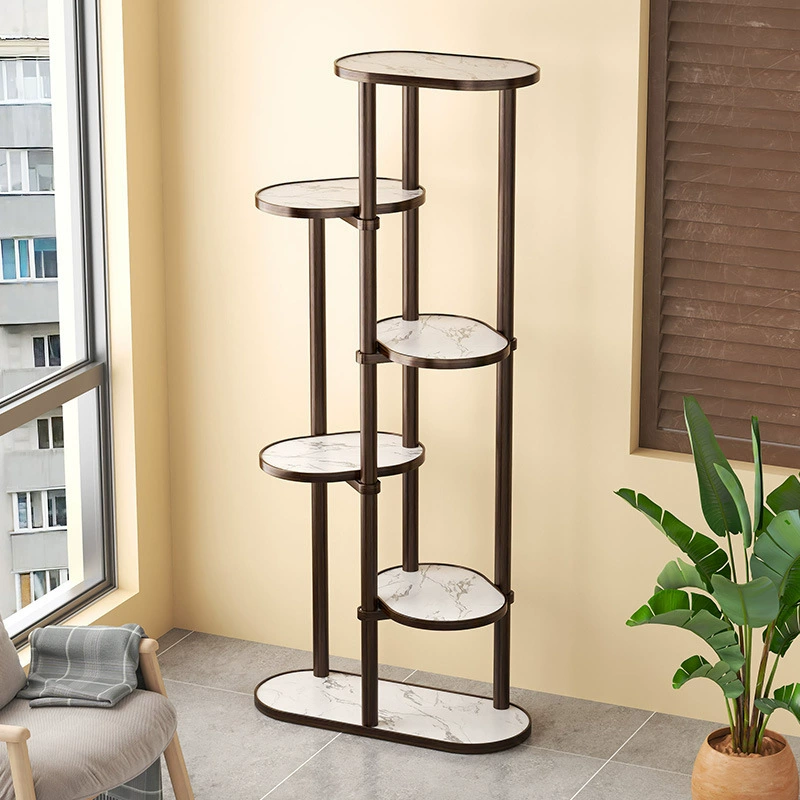 Подставка для цветов в гостиную, напольная многоярусная подставка для цветов, внутренняя подставка для хранения на балконе, держатель для цветочного горшка из цельного дерева