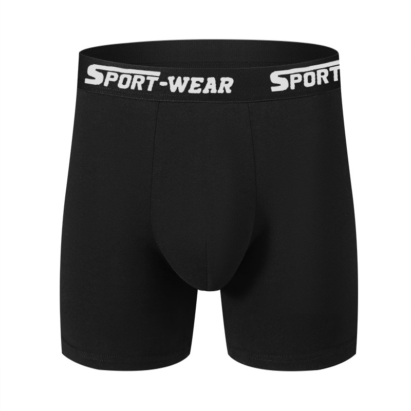 Men's Long Length Mid-Rise Sports Boxer Briefs Anti Chafing Elastic Bestseller Underwear_voghion.com