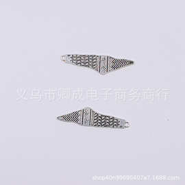 2025新款跨境欧美diy类三角单吊合金电镀饰品配件服装辅料挂件