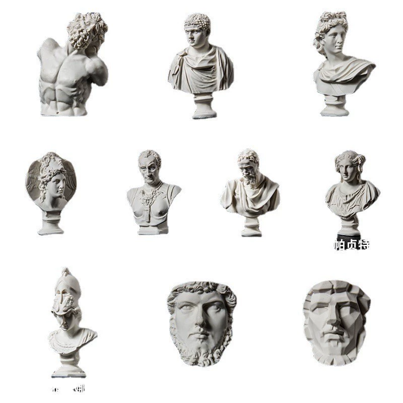Small three dimensional statue, classic design resin decor, Birthday gift, full set