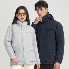 New Three-in-One Down Vest Insulated Jacket for Men/Women Waterproof and Warm Graphene Outdoor Clothing, Duck Down Business Outerwear