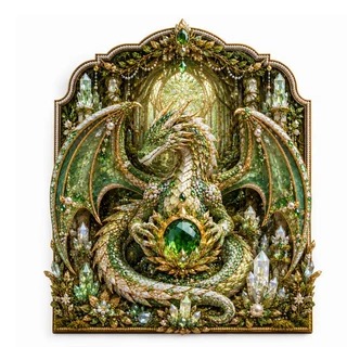 跨境亚马逊满钻钻石画手工diy异形点钻龙形珍珠钻石画摆件材料包
