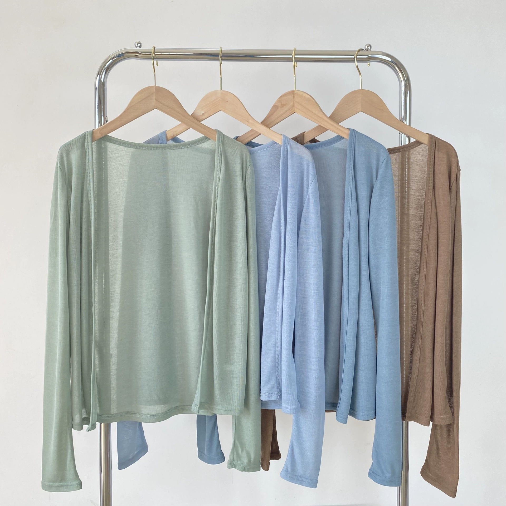 Tencel тонкий кардиган Защита от солнца одежда