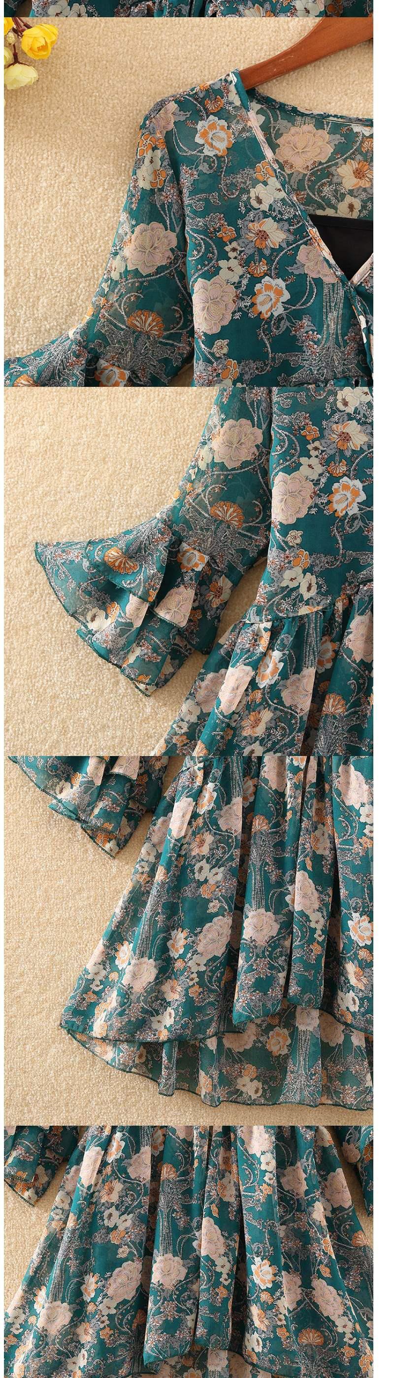 Chiffon Blouse Dark Blue