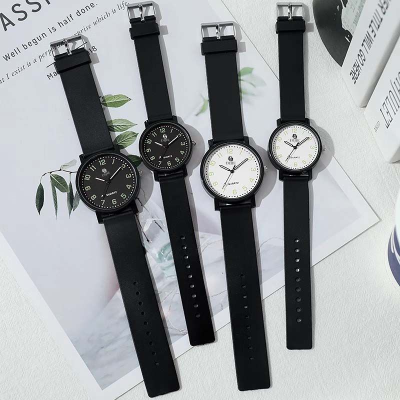 Minimalist kuvars saati, gençler için, K-tarzı