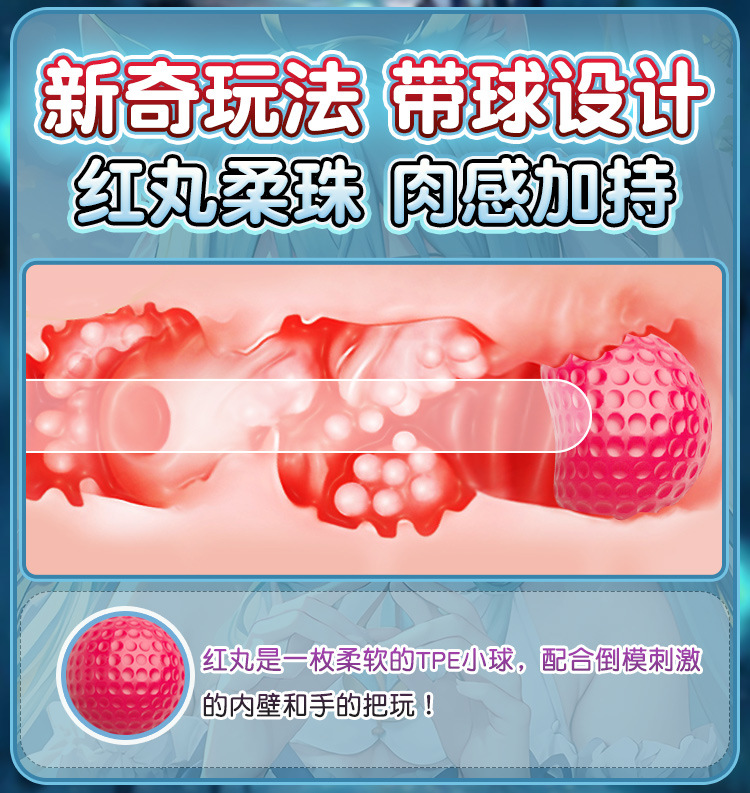 Male Masturbator with Realistic Vagina and Buttocks Mold, Manual TPE Airplane Cup Design — detail image 4