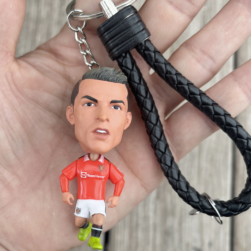Football Gift Rodrigo Bellingham Mesia Malmbappe Salah Puppet Fans Keychain