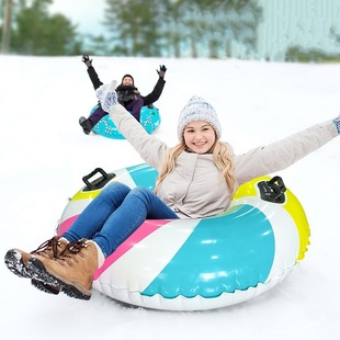 Factory Wholesale Inflatable Thickened Cold Resistant Ski Circle Adult Ski Seat Winter Sled Winter Ski Toys