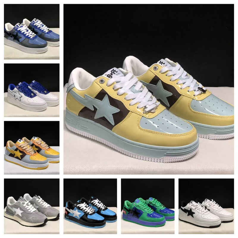 Putian Cross-Border Bapegoose Ask8 Camouflage Suede Street Trendy Vibe Couple Shoes 2023 Autumn Thick Sole