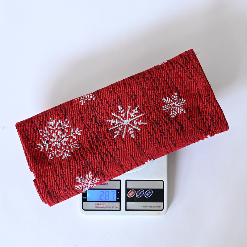 クリスマス新商品 クリスマステーブルランナー 綿麻製 雪だるま刺繍テーブルランナー 家庭用テーブルデコレーション クリスマステーブルクロス|undefined