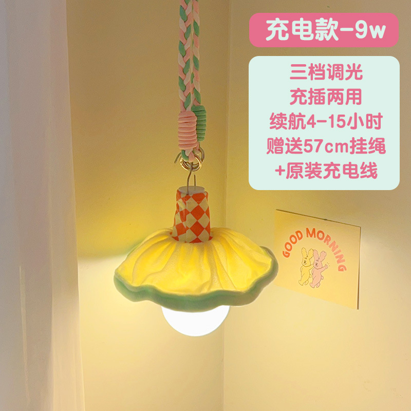 Mint bulb charging, lampshade, strap