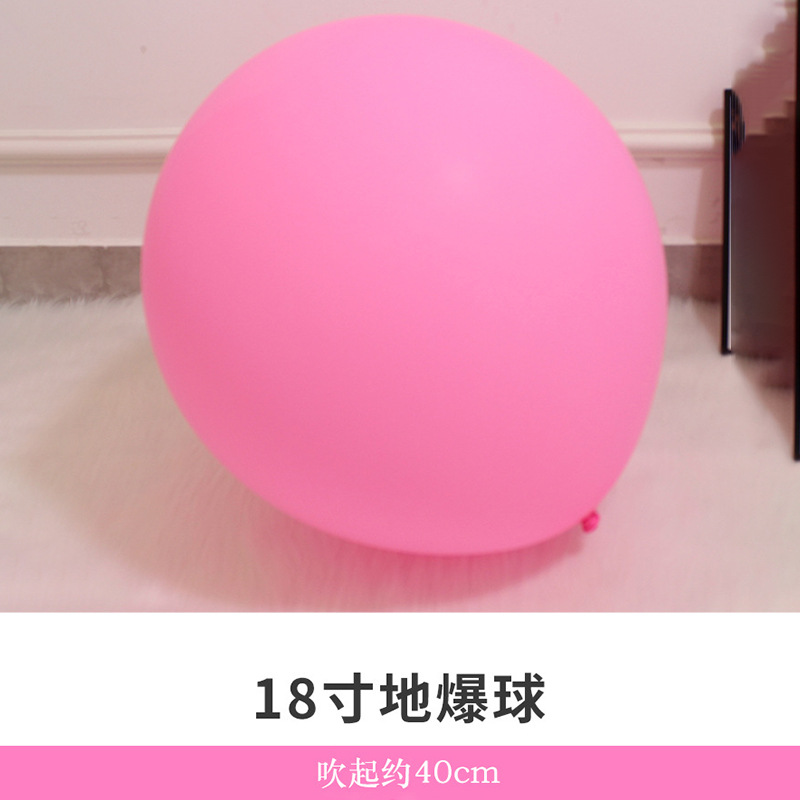 Decoración de cumpleaños engrosada arco de globo macaron de 18 pulgadas diseño de escena de látex de globo a prueba de explosiones grande