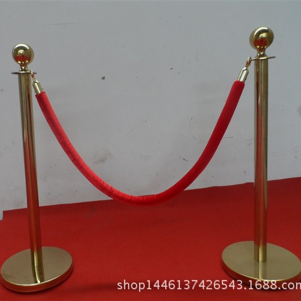 特价钛金礼宾柱伸缩围栏一米线隔离带伸缩栏杆礼宾杆挂绳栏杆福建
