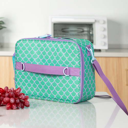  Amazon New American Crossbody Children's Cartoon Lunch Bag Oxford Cloth Colorful Student Insulated Bag
