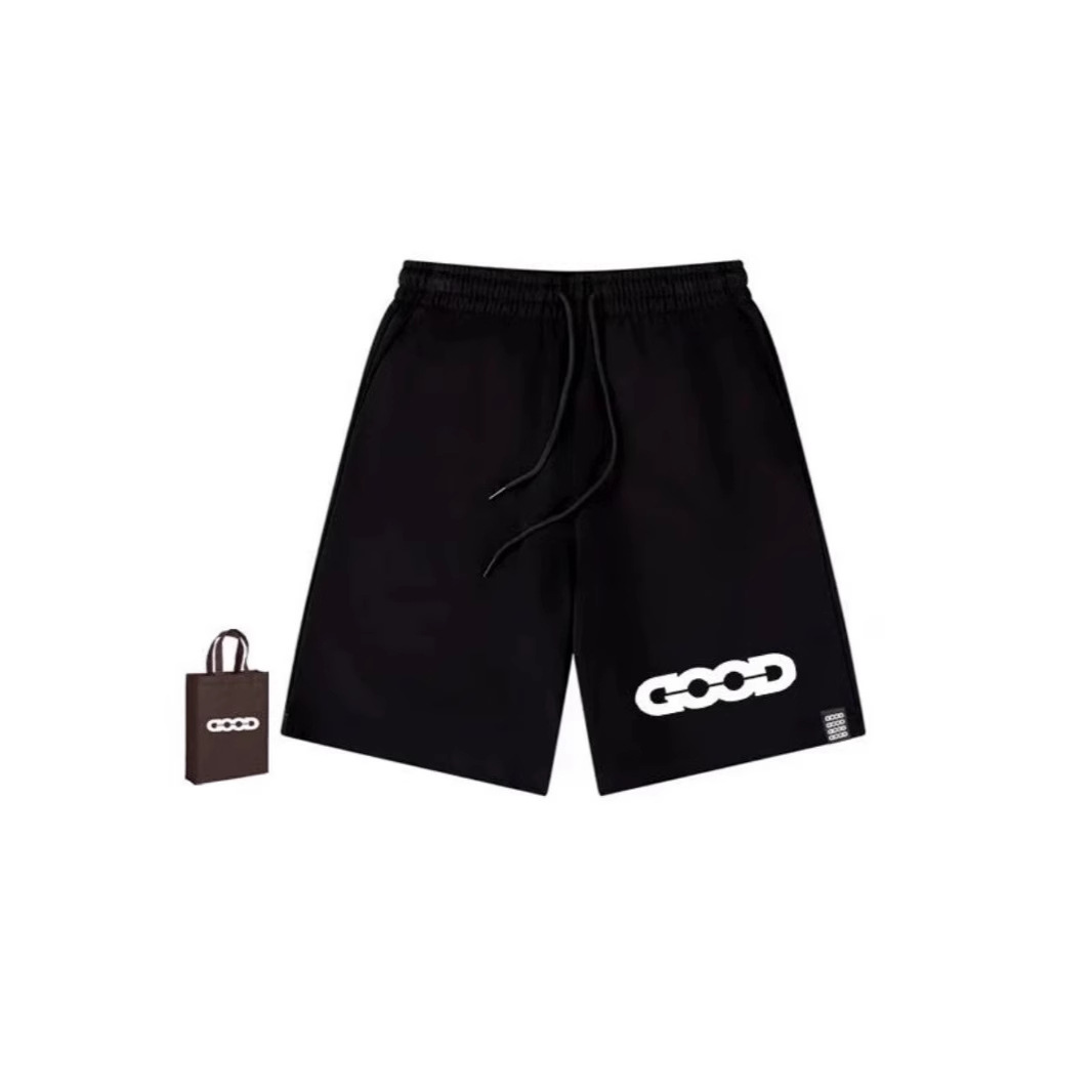 2025 New Style National Fashion Shorts Men's Summer Fashion Brand American Style Loose Sports High Street Straight Casual Pants for Summer