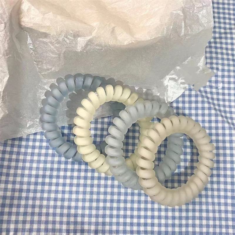 8本入り! 海塩藍艶消し電話線ヘアリング気質皮筋女性ロープ高弾力耐久痕ヘアロープ|undefined