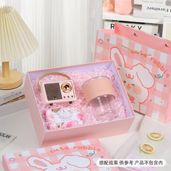 Cartoon Gift Box with Lid and Base, Valentine's Day Gift Packaging, Birthday Present—Blue Empty Box Available for Wholesale