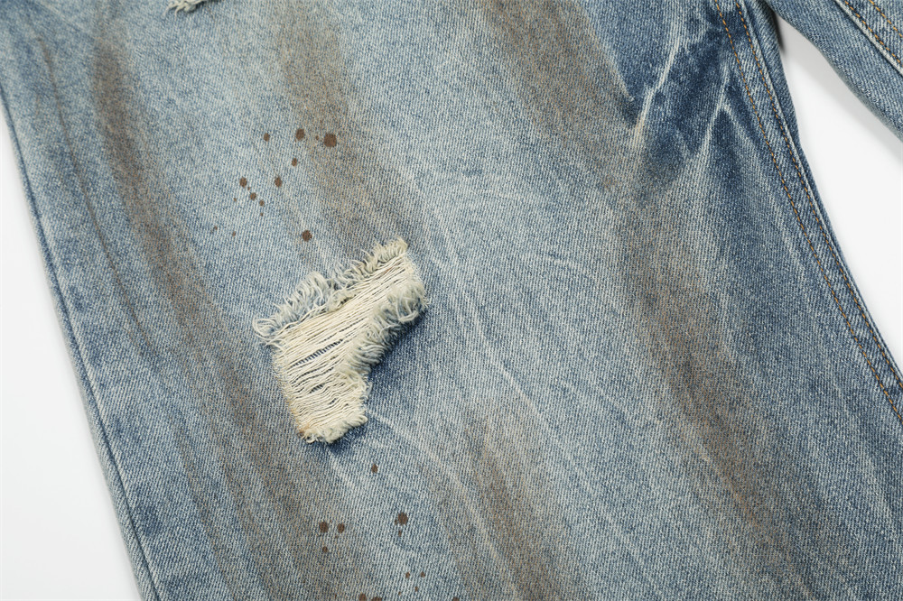 Muške traperice punk stil poderane širokog kroja_voghion.com