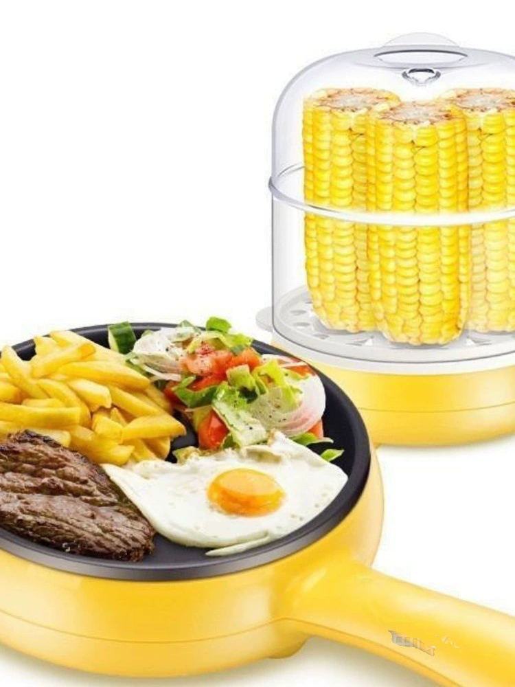 9V7T fried egg pan plug-in automatic power off level bottom pancake non-stick pan egg boiled egg omeletizer mini multi-function household use