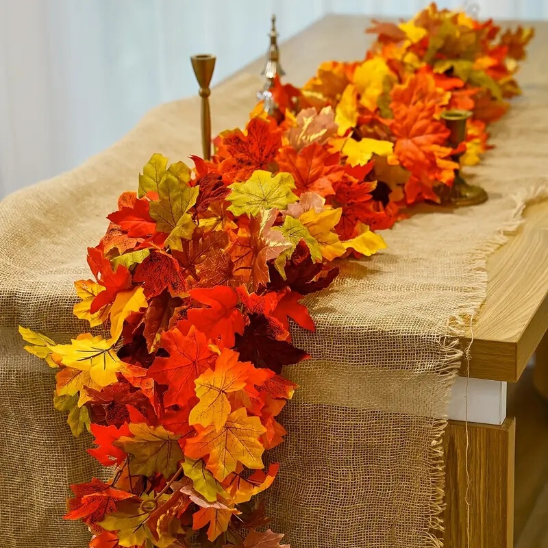 Autumn Artificial Maple Leaf Garland Thanksgiving Harvest Festival Hanging Decorations Photography Backdrop Wall Hanging Ceiling Decoration Wholesale Maple Leaves Autumn Artificial Maple Leaf Garland Thanksgiving Harvest Festival Hanging Decorations Photography Backdrop Wall Hanging Ceiling Decoration Wholesale Maple Leaves