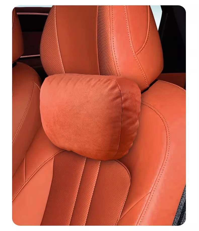 Suitable for Shangjie H5 Suede Headrest, Neck Pillow, Seat Cervical Pillow, Soft and Comfortable Car Cushion