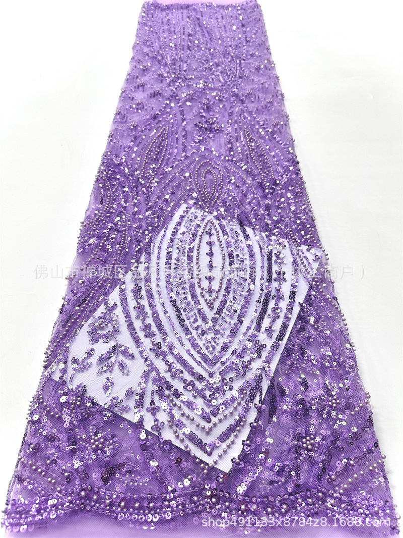 Inventario de bordado de cuentas de lenteja estilo retrógrado francés vestido de boda vestido image 8