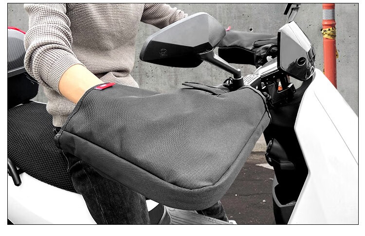 Fujian Super Electric Scooter Handlebar Gloves for Men and Women, Windproof, Thickened Cotton Hand Protectors, Motorcycle Handlebar Covers for Winter Warmth