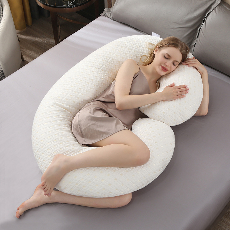 Cross-border Amazon manufacturers wholesale C- type pregnant women pillow breast-feeding pillow pregnant women belly pillow side pillow waist pillow