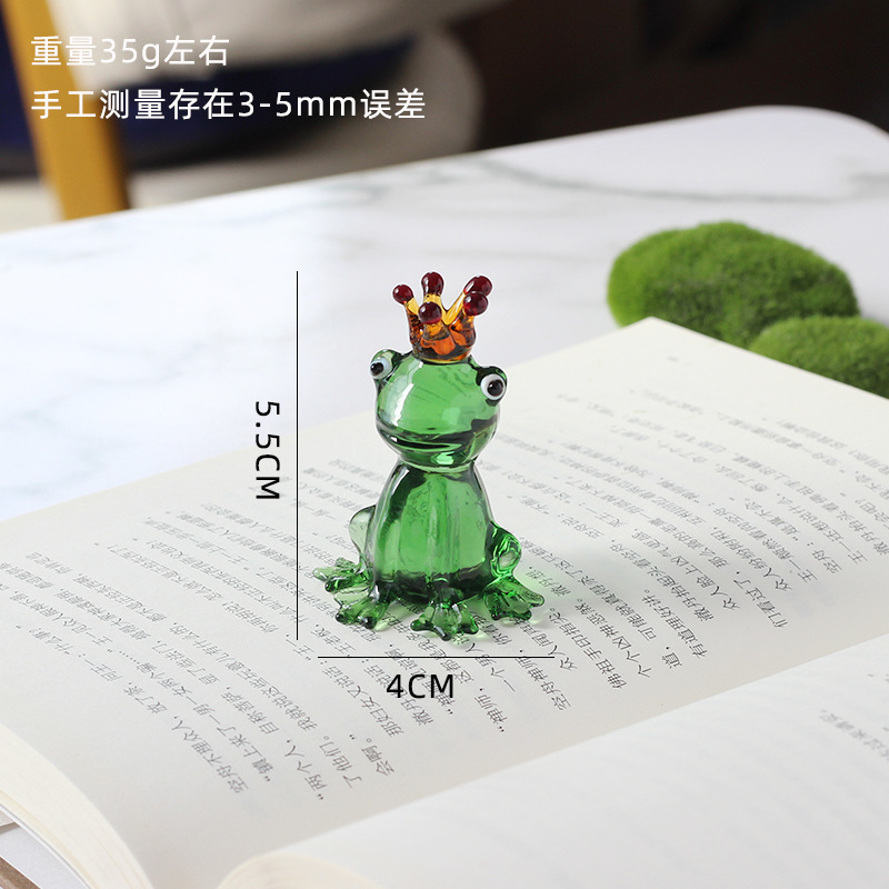 Zibo vidrio de yoga red resina de rana roja artesanía decoración para el hogar regales divertidos puntos escénicos al por mayor