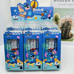 Stitch Press Erasable Gel Pen Star Baby Stitch Mo Easy Erasable Black Sign Pen 0.5MM Ink Pen