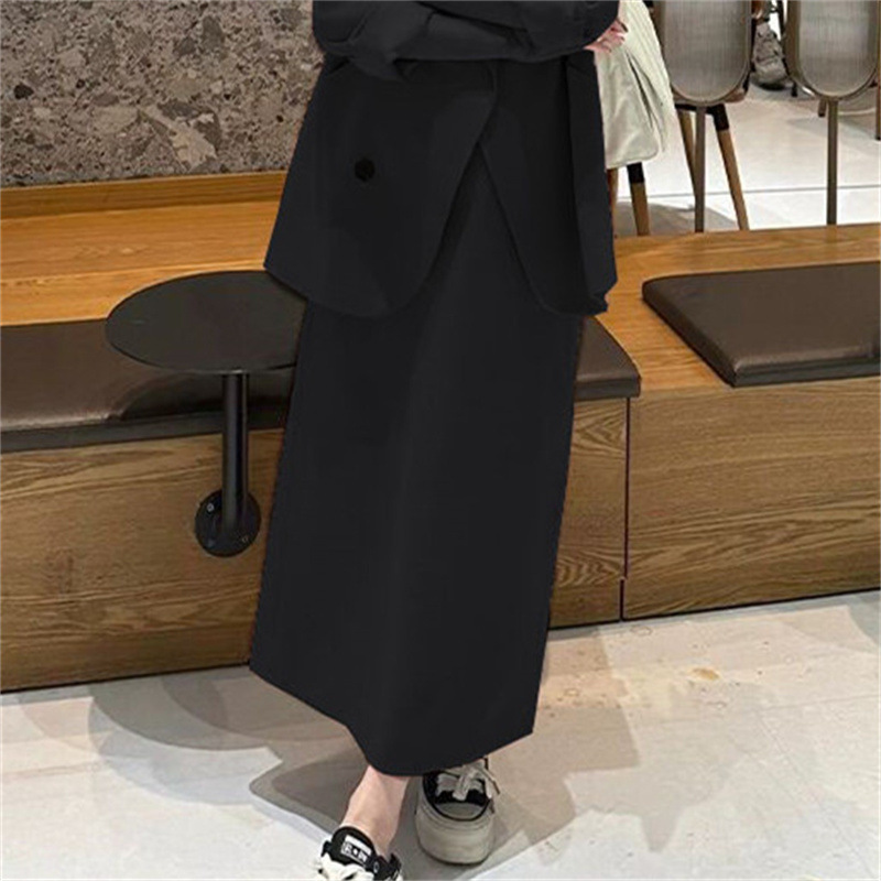西装半身裙女2025秋季新款韩版职场时尚气质通勤小众小西服外套女|undefined