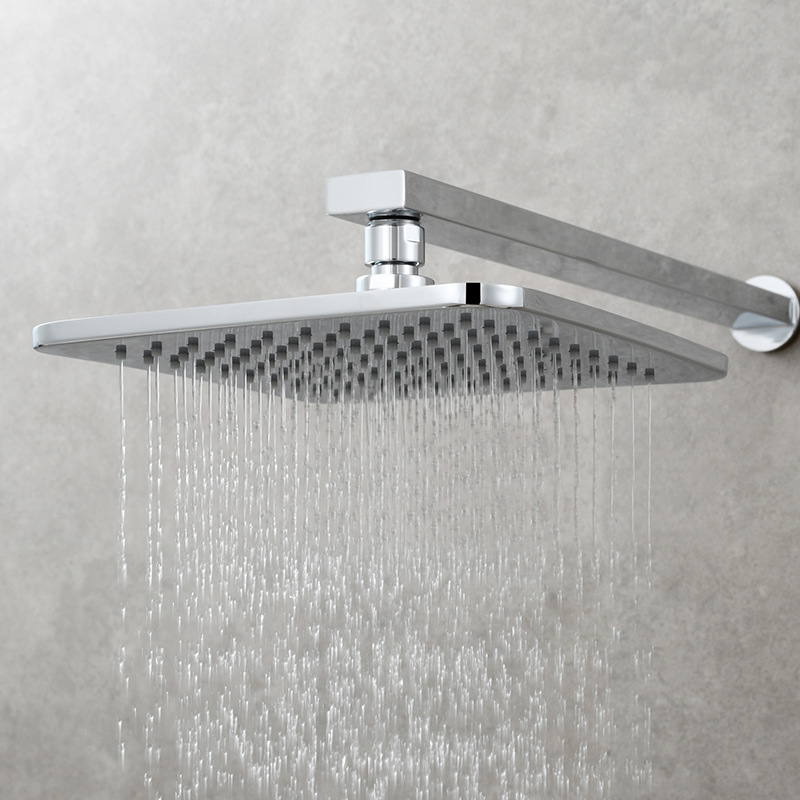 Latón baño ducha rociador superior presurizado boquilla de ducha baño cuadrado ducha cabeza de Ducha
