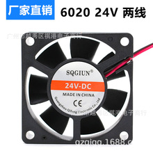 6���� 6020 24Vֱ�� 60*60*20 6CM �������Դ�����Ƶ��ɢ�ȷ���