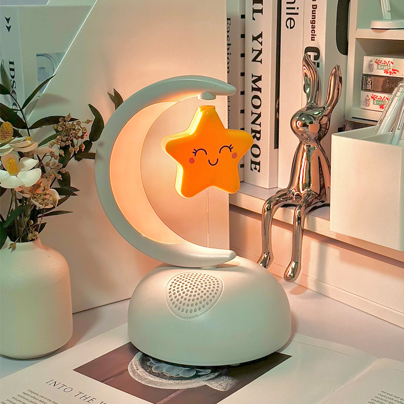 星月藍牙音箱新品hifi音質低音炮跨境電商桌面氛圍燈夜燈音響禮品