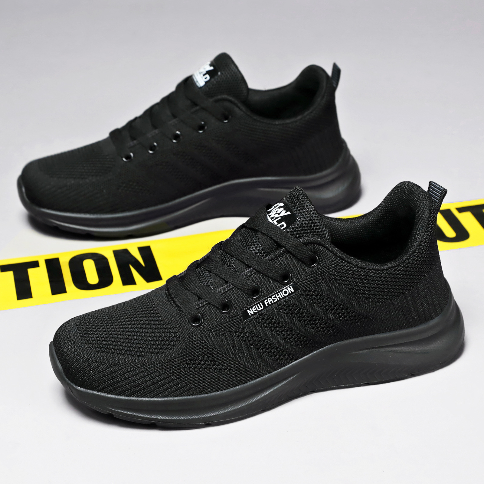 Men's Shoes 2026 Summer New Running Shoes for Men Cross-Border Wholesale Single Shoes Korean Style Soft Sole Breathable Sports Shoes