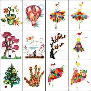Paper drawing tools paper drawing line drawing/work draft origami drawing manual paper drawing DIY(A4 size)