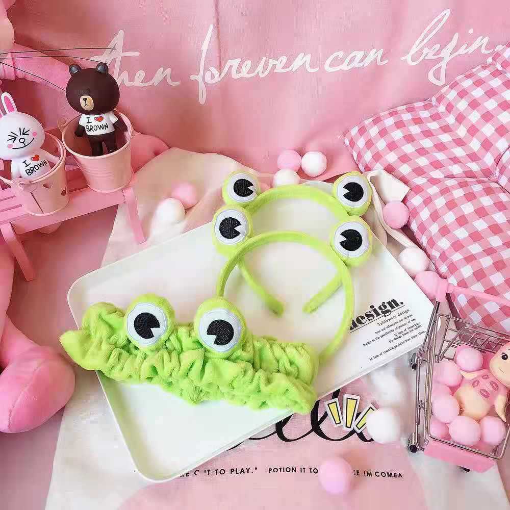 145g Weight Spa Headband Hair Accessories Type 1 Piece Quantity Daily Occasion Frog Pattern Women'S Gender Handmade Design Cute Style Cute Women'S Frog Handmade Spa Headband 3