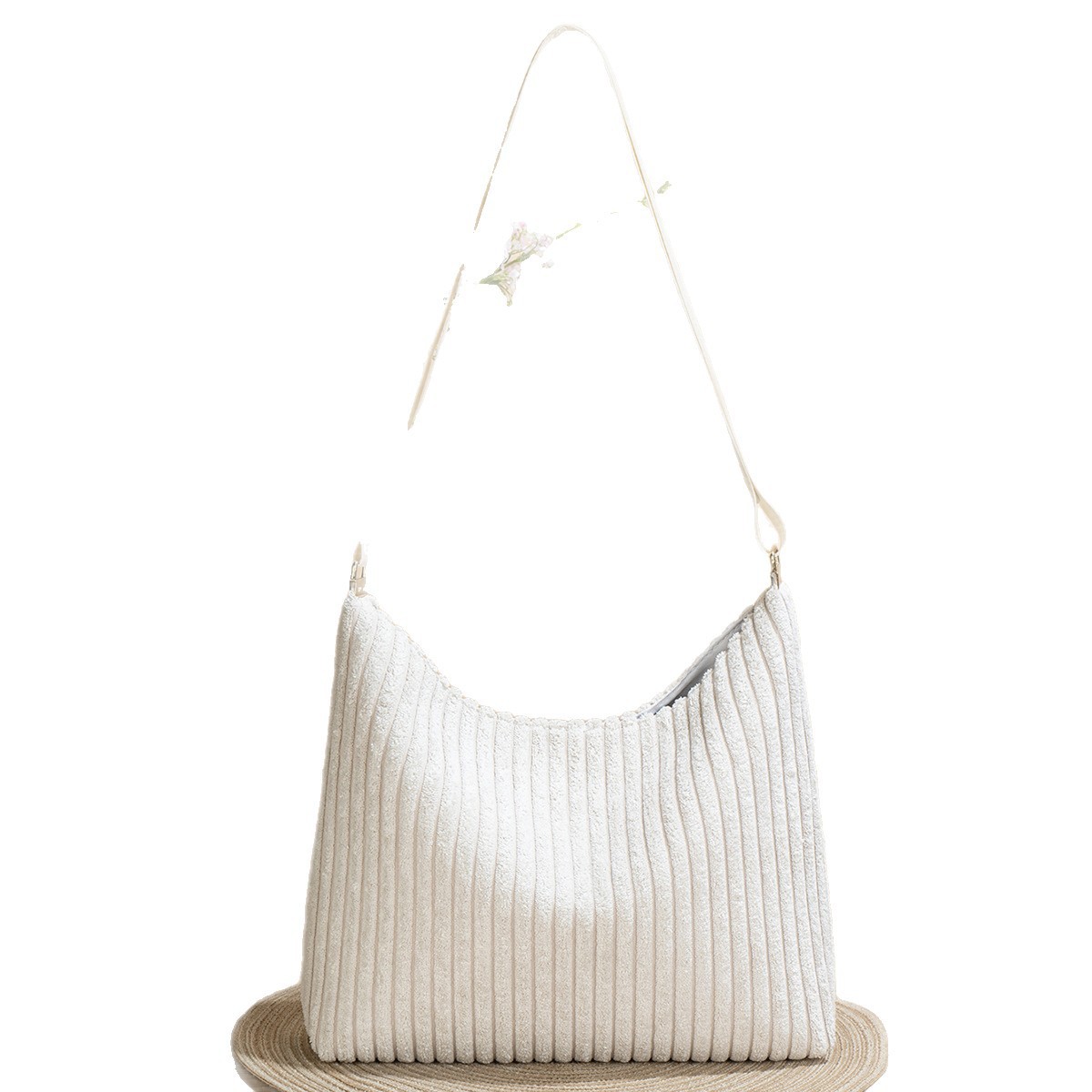 2025 nuevo bolso de lana transfronterizo de gran capacidad de mujer, mochila de hombro de otoño y invierno, alta calidad, ligera y versátil para viajar