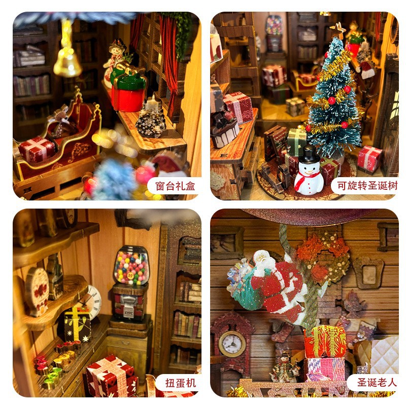 Libro emergente 3D Booknock de edición limitada de Navidad de Joincon, modelo hecho a mano.