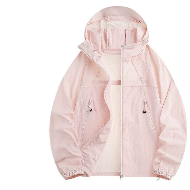 Куртка от солнца из шелка Fuchsia, защита от UV, свободный крой