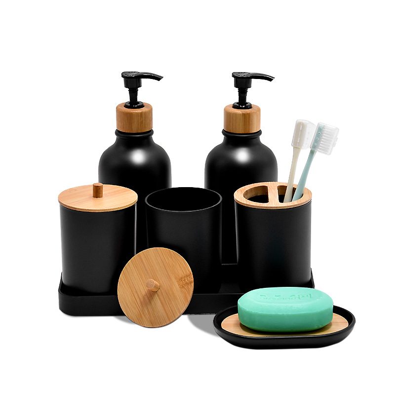 Simple baño traje de baño Baño combinación conjunto taza de dientes conjunto de dientes desinfectante de manos botella suministros