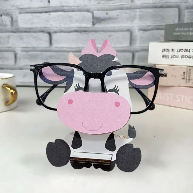 Cross-Border Creative Penguin and Sloth Wooden Sunglasses Display Stand Home Office Desk Decoration Storage Rack
